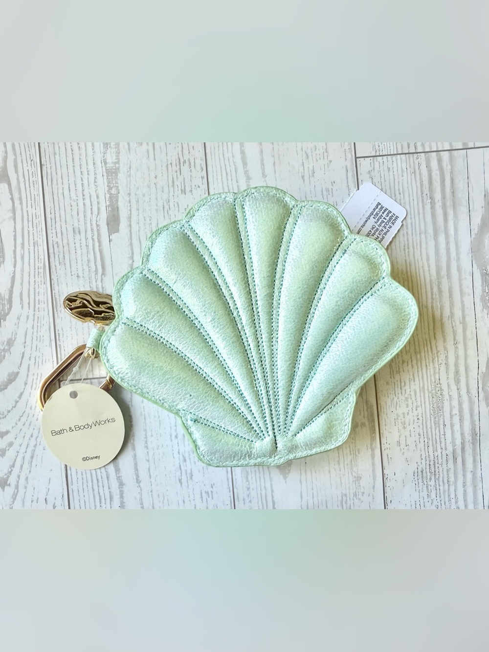 Bath & Body Works x Disney Princess Ariel Coin Purse New with Tags Metallic